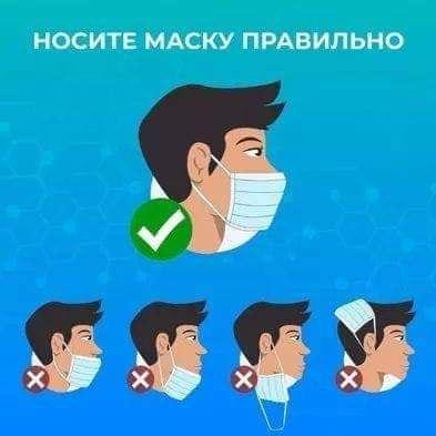 Носи маску правильно!