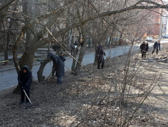 В Ворошиловском районе проходят мероприятия по благоустройству района