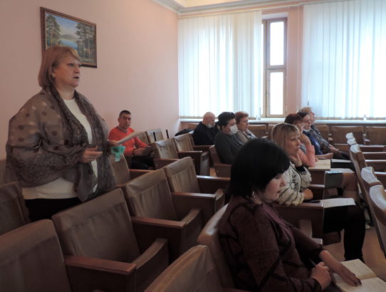 Аппаратное совещание администрации Ворошиловского района города Донецка